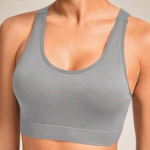 Light Gray Adjustable Sports Bra